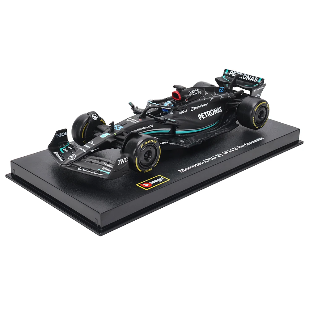 W14 Mercedes AMG Petronas F1 Team 2023 BOX 1:24 Scale Cars
