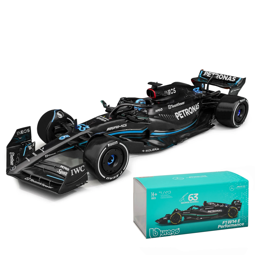 W14 Mercedes AMG Petronas F1 Team 2023 BOX 1:24 Scale Cars