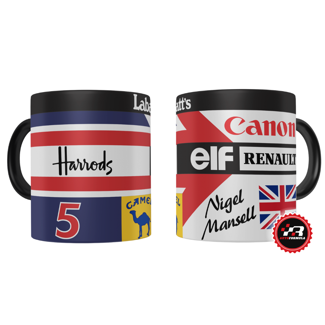 Nigel Mansell Williams Racing 1992 Helmet Mug
