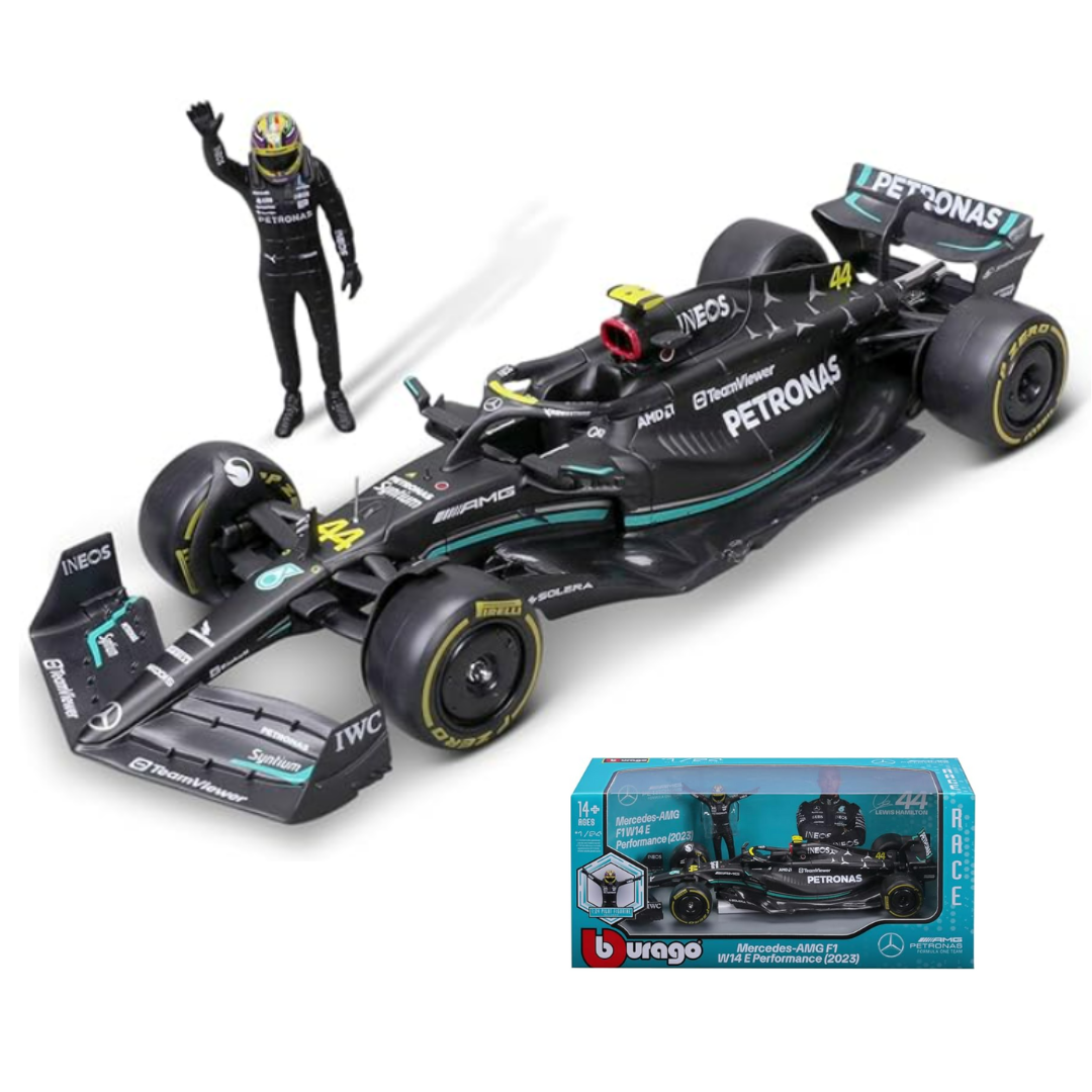 W14 Mercedes AMG Petronas F1 Team 2023 1:24 - Lewis Hamilton 44 Scale Car