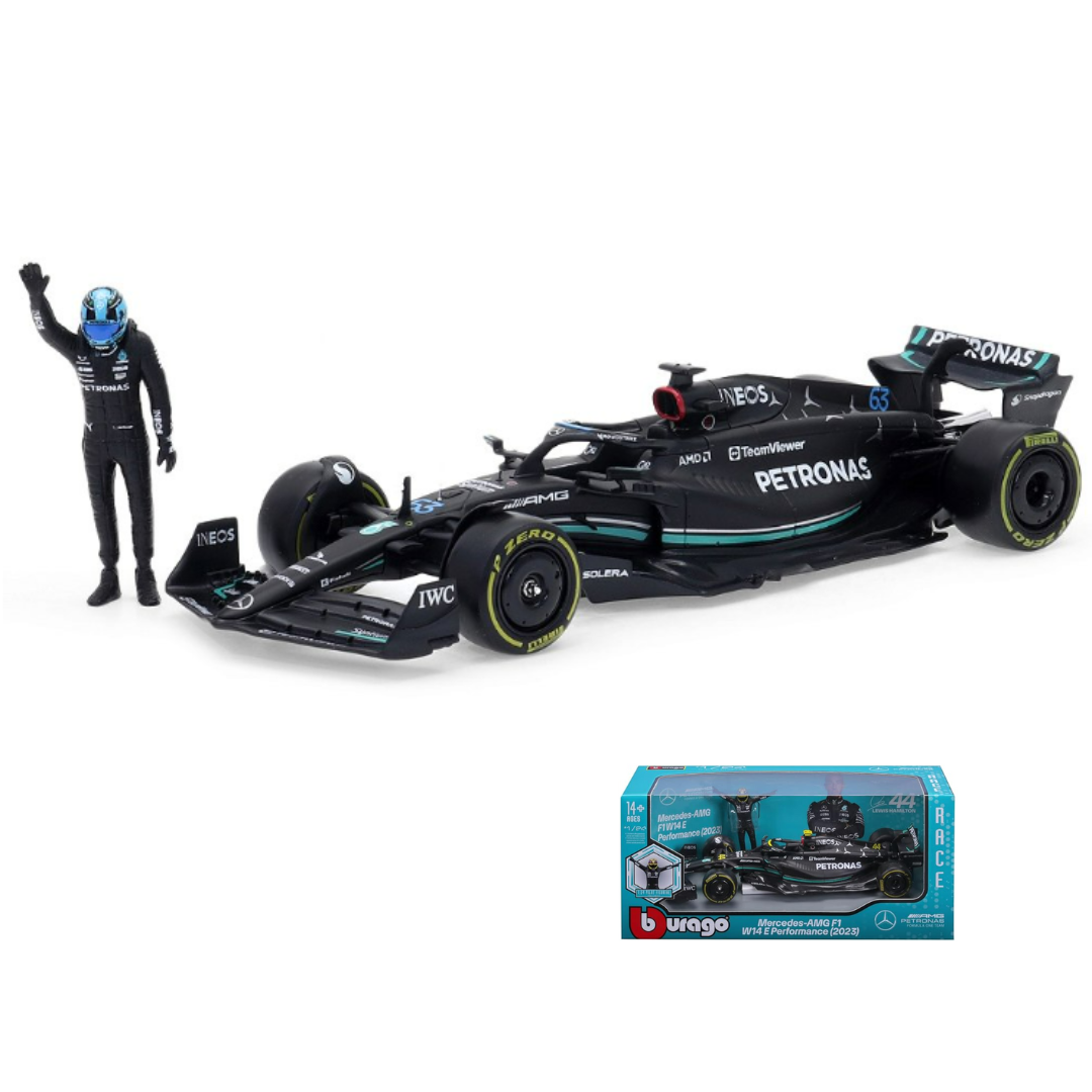 W14 Mercedes AMG Petronas F1 Team 2023 1:24 - George Russell 63 Scale Car