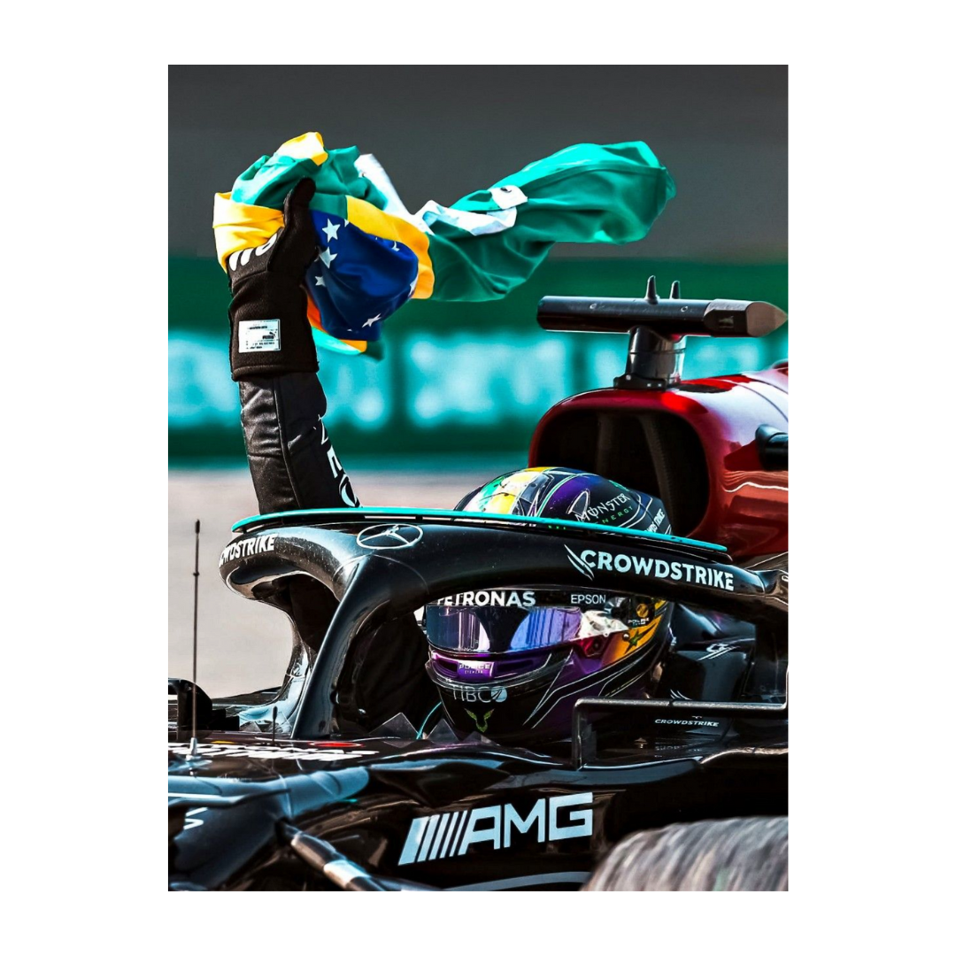 Lewis Hamilton 2021 Brazilian Grand Prix Poster