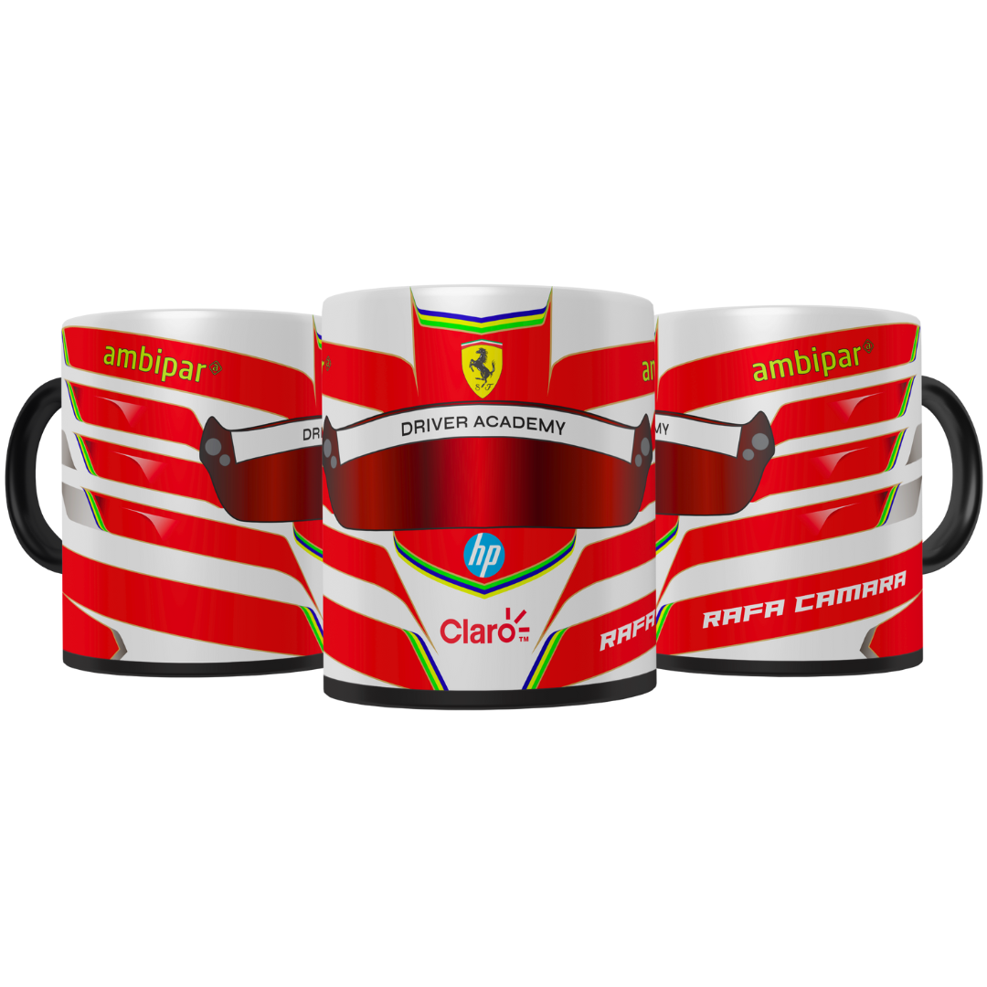 Rafael Câmara 2025 Formula 2 Helmet Mug