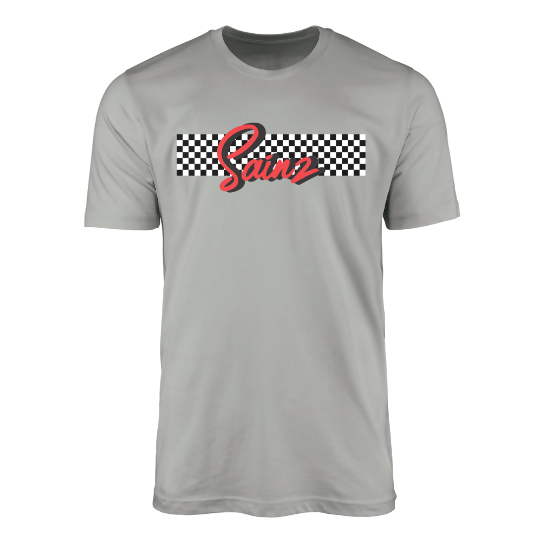 Carlos Sainz 55 Race Flag T-shirt