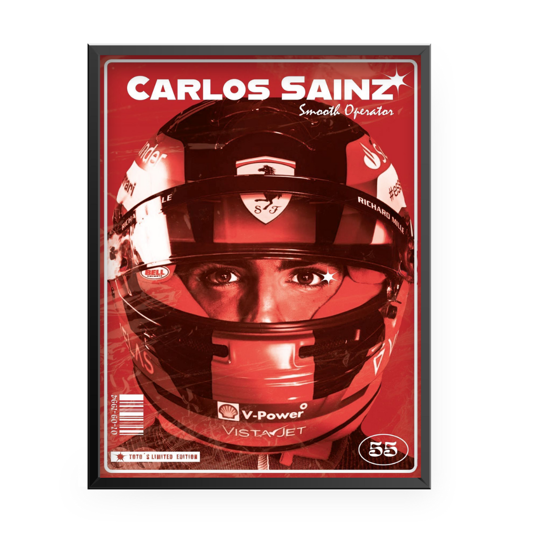 Carlos Sainz Scuderia Ferrari Smooth Operator Poster