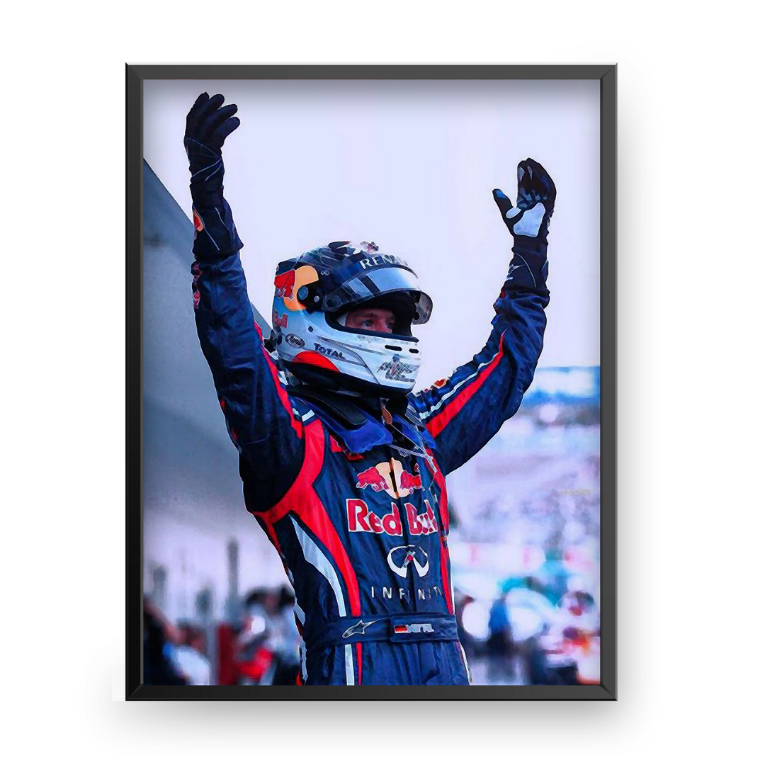 Sebastian Vettel 2011 World Champion Poster