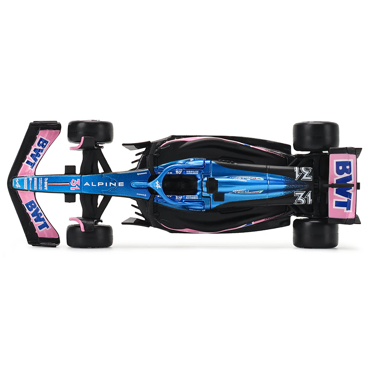 A523 BWT Alpine Formula 1 Team 2023 1:43 Esteban Ocon Scale Car