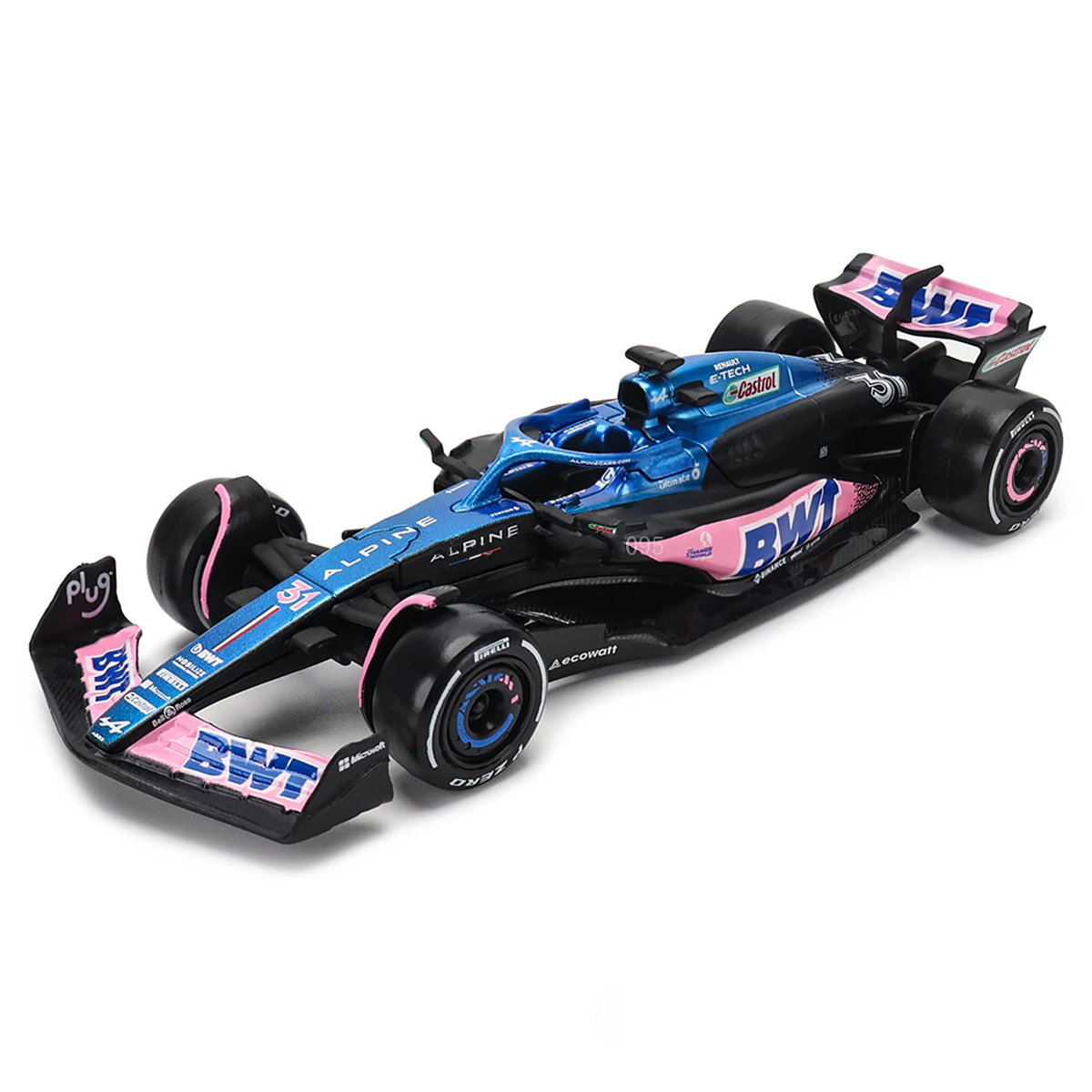 A523 BWT Alpine Formula 1 Team 2023 1:43 Esteban Ocon Scale Car