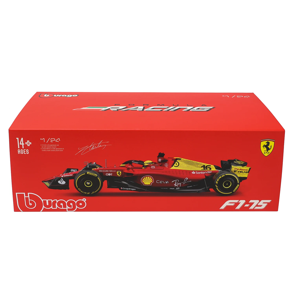 F1-75 Scuderia Ferrari 2022 Special Edition 75 Years 1:24 Scale Car