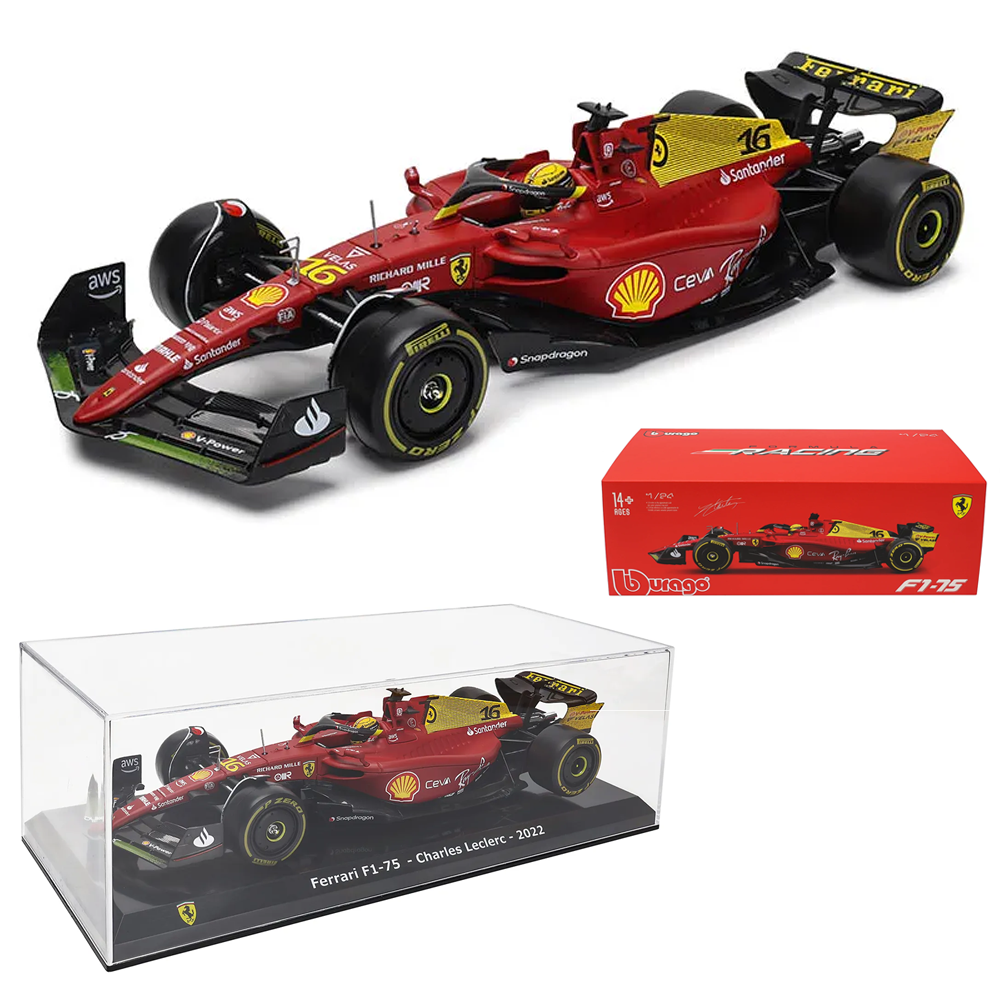 F1-75 Scuderia Ferrari 2022 Special Edition 75 Years 1:24 Scale Car
