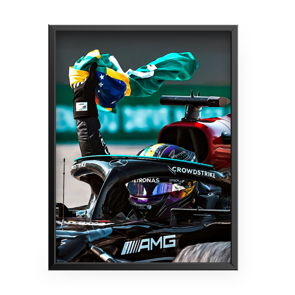 Lewis Hamilton 2021 Brazilian Grand Prix Poster