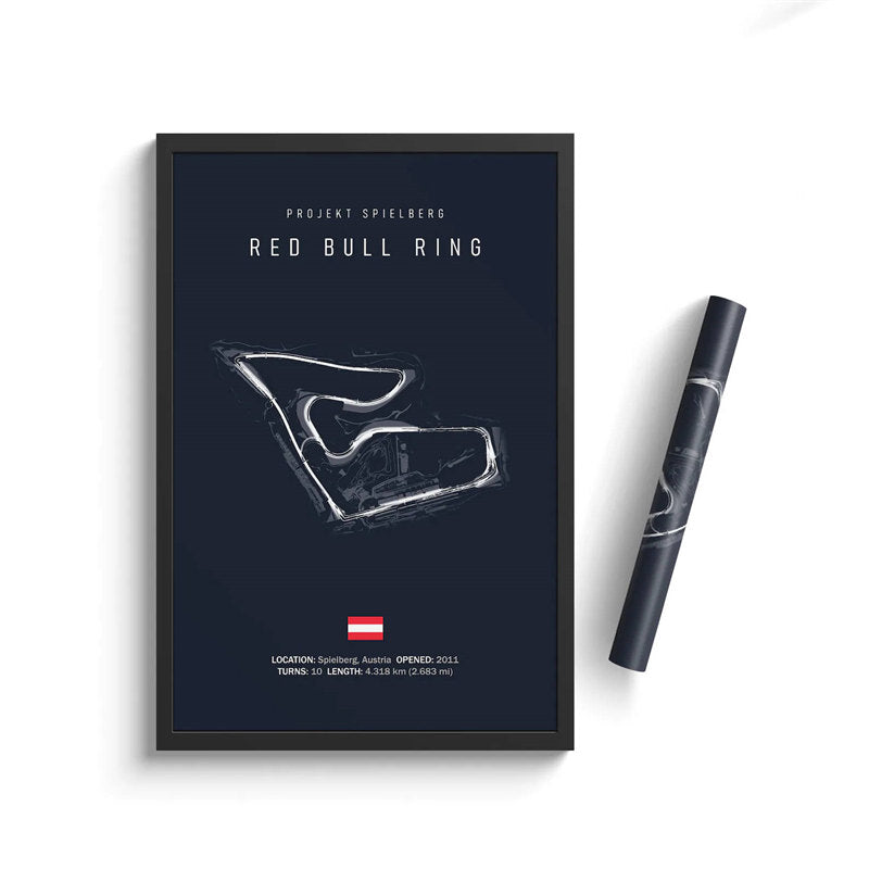 Red Bull Ring Circuit Poster