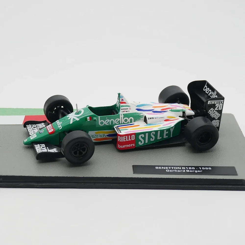 B186 Benetton 1986 1:43 - Gerhard Berger Scale Car