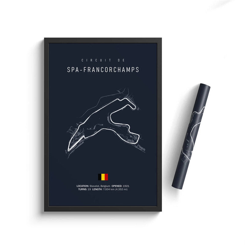Spa-Francorchamps Circuit Poster