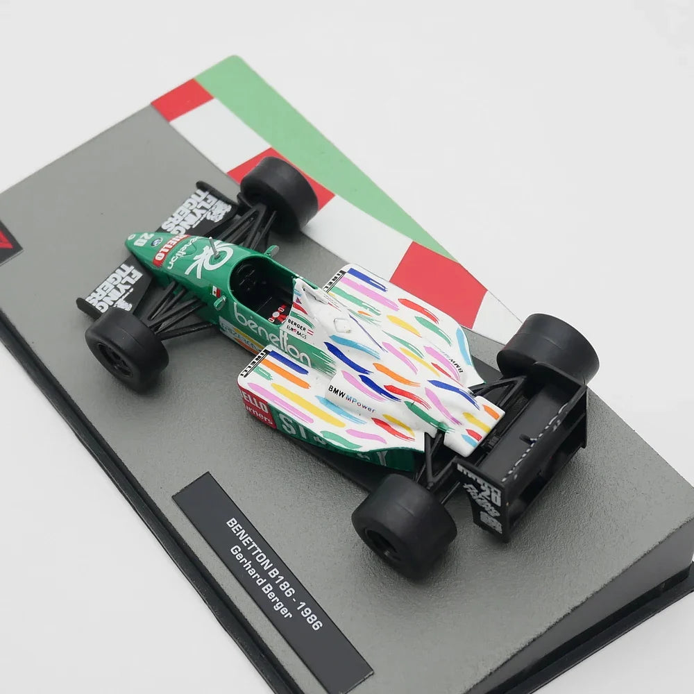 B186 Benetton 1986 1:43 - Gerhard Berger Scale Car