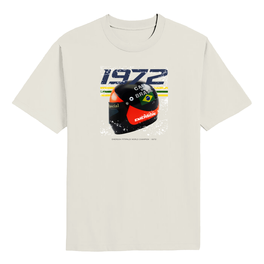 Emerson Fittipaldi 1972 World Champion Lotus John Player Special F1 Team T-shirt