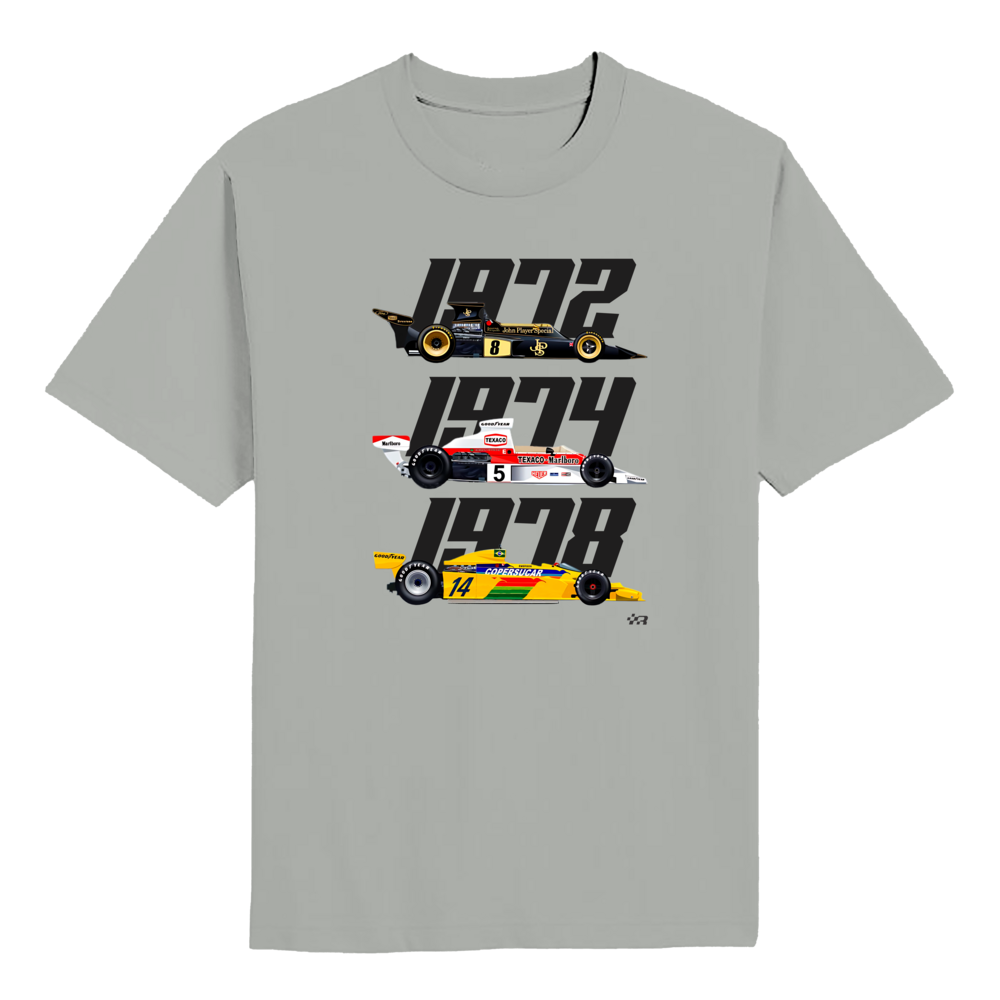 Emerson Fittipaldi 2-Team Formula 1 World Champion T-shirt