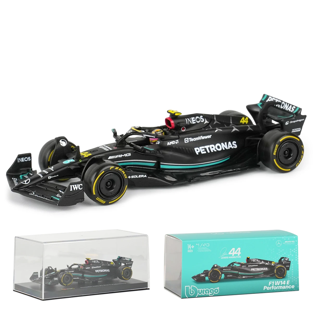 W14 Mercedes AMG Petronas F1 Team 2023 BOX 1:43 Model Cars