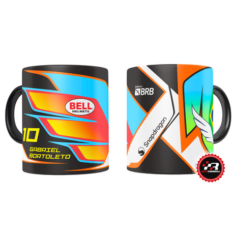 Gabriel Bortoleto 2024 Formula 2 Helmet Mug
