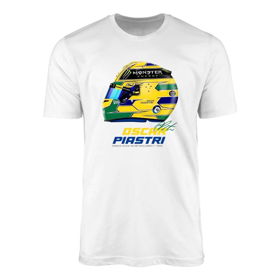 Oscar Piastri Special Edition 2024 Monaco GP Helmet T-shirt