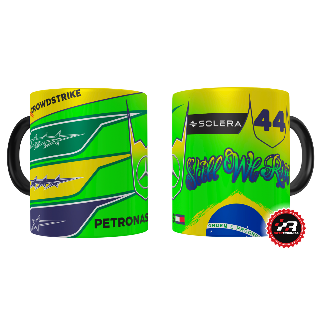Lewis Hamilton Brazilian GP 2024 Helmet Mug