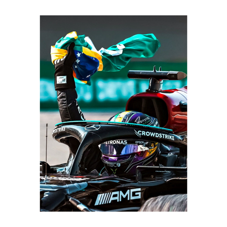 Lewis Hamilton 2021 Brazilian Grand Prix Poster