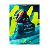 Fernando Alonso 14 Aston Martin F1 Team Poster
