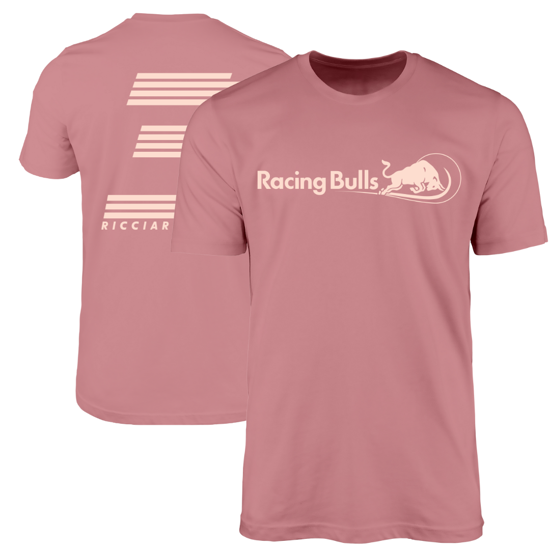 Daniel Ricciardo 3 Racing Bulls F1 Team 2024 Pink T-shirt