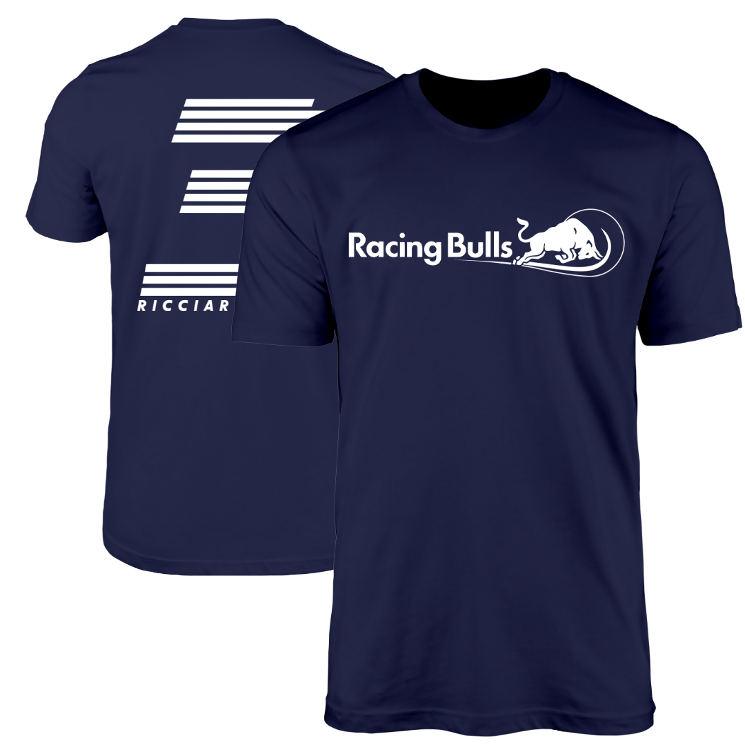 Daniel Ricciardo 3 Racing Bulls F1 Team 2024 Navy T-shirt