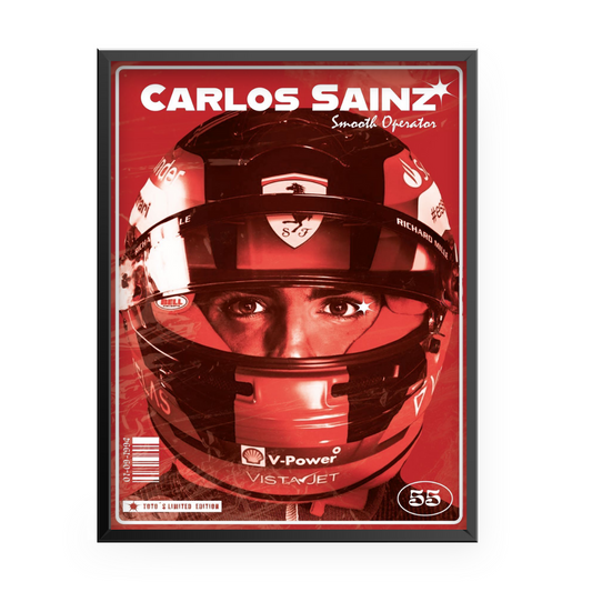 Carlos Sainz Scuderia Ferrari Smooth Operator Poster