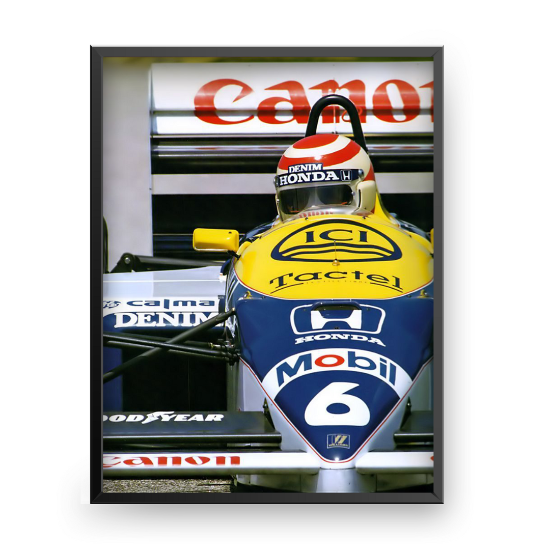 Nelson Piquet Williams Racing FW11B Poster