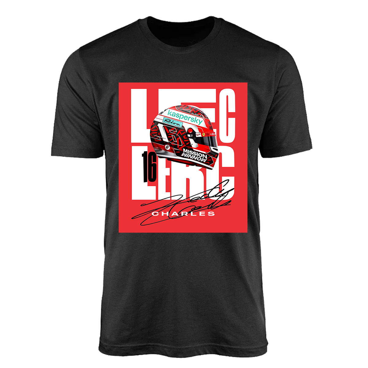 Charles Leclerc 16 2021 Helmet T-shirt