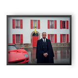 Lewis Hamilton Enzo Ferrari's House Poster