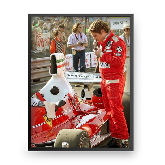 Niki Lauda 312t Ferrari 1975 Poster