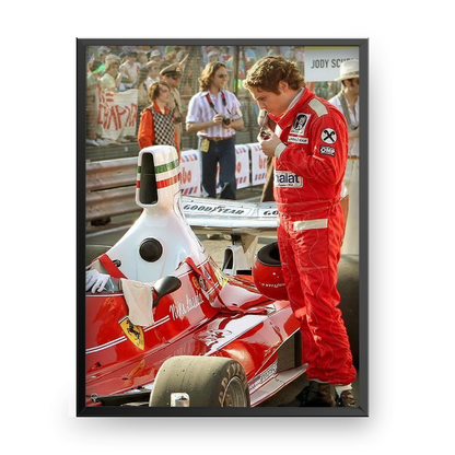 Niki Lauda 312t Ferrari 1975 Poster