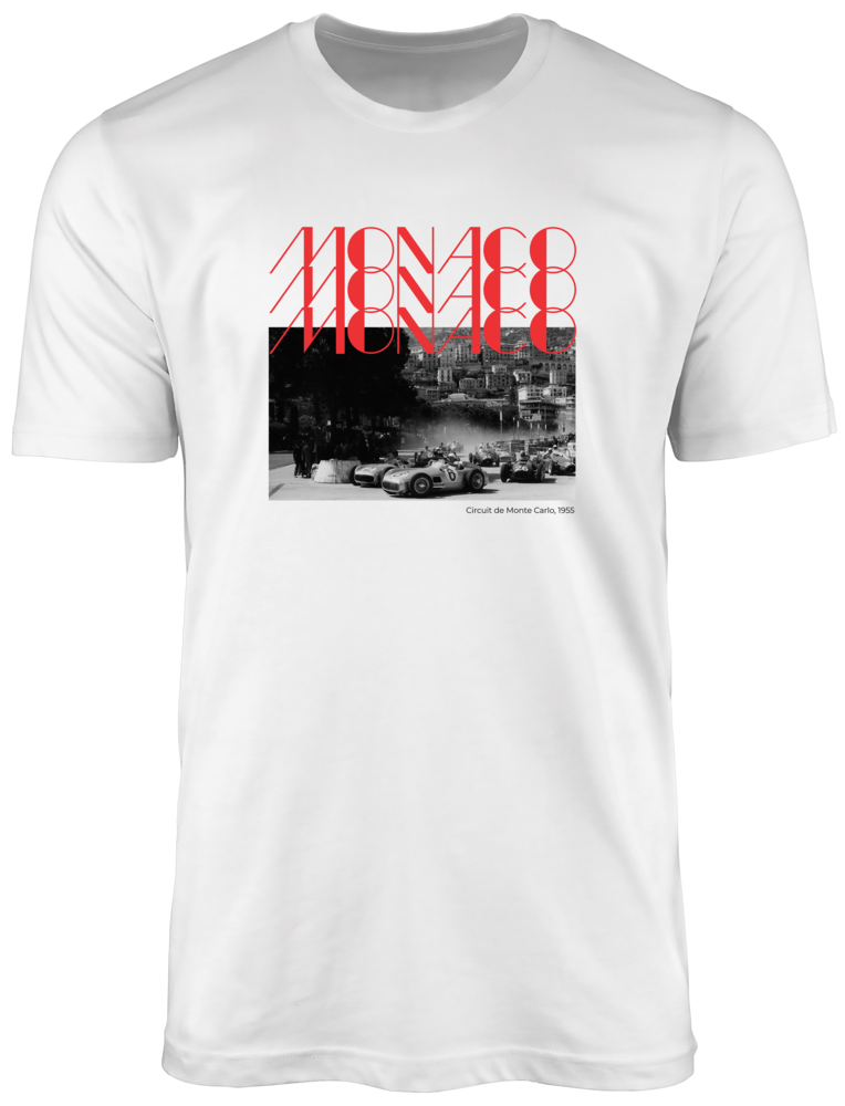 Monaco Circuit of Monte Carlo 1955 - Front Print T-shirt
