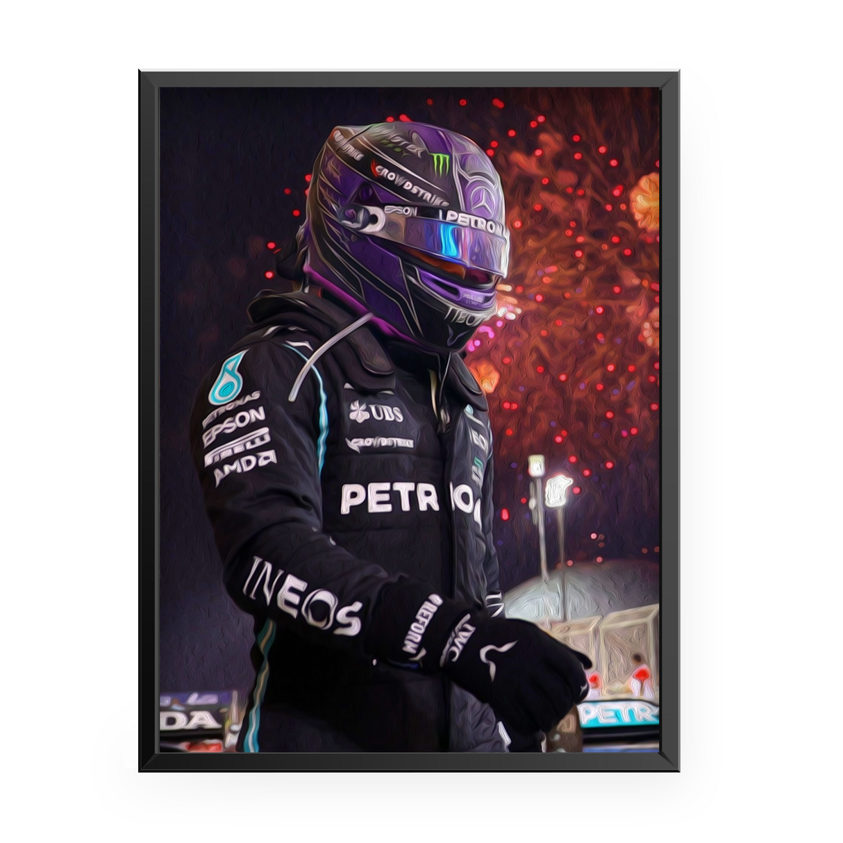Lewis Hamilton 2021 Bahrain Grand Prix Poster