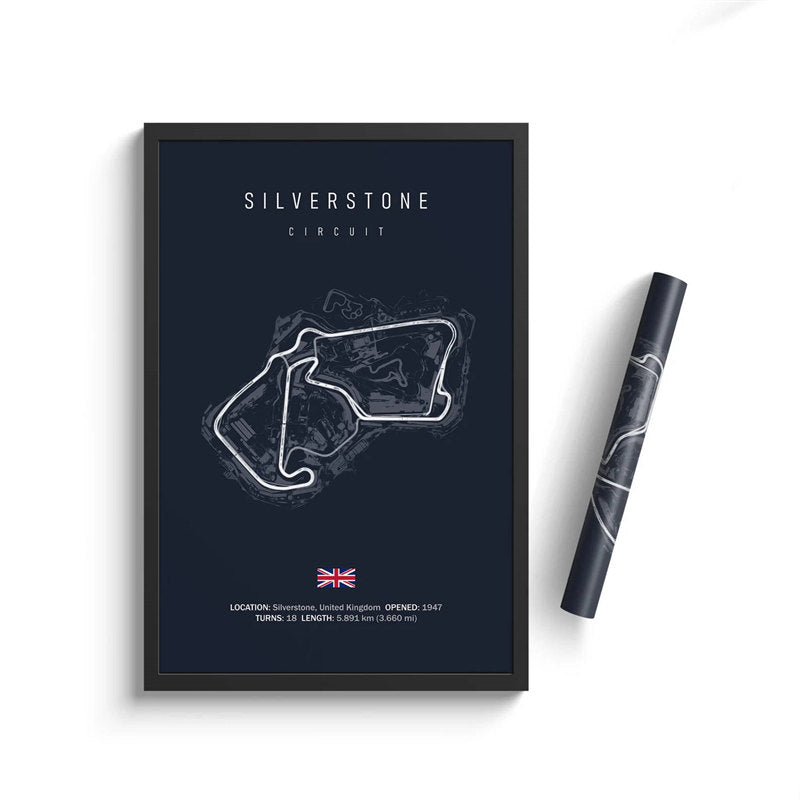 Silverstone Circuit Poster