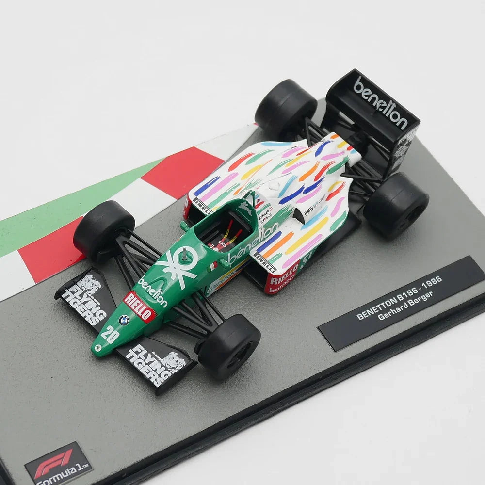 B186 Benetton 1986 1:43 - Gerhard Berger Scale Car