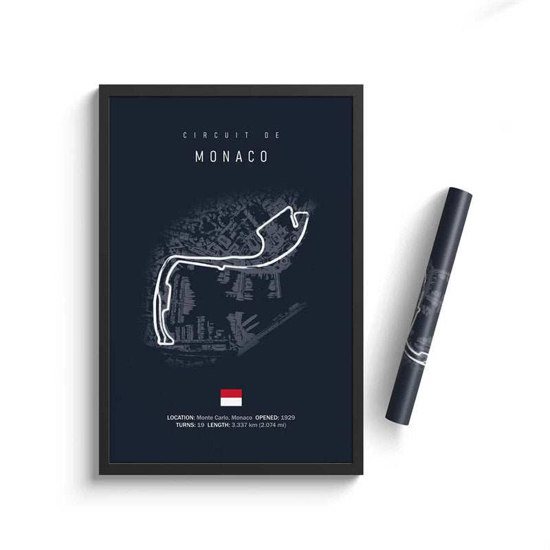 Monaco Circuit Poster
