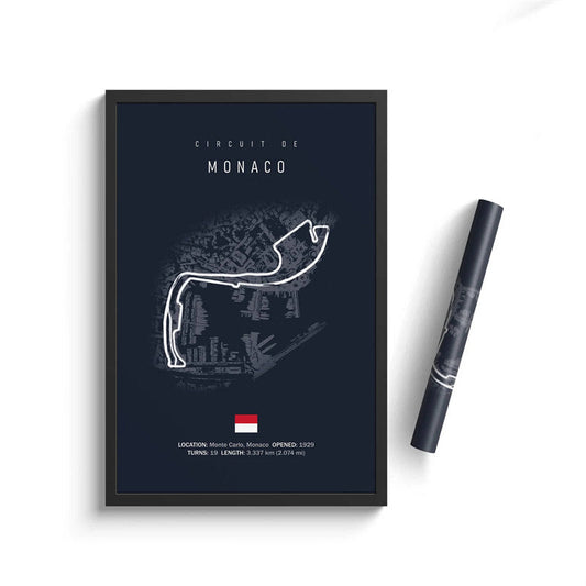 Monaco Circuit Poster