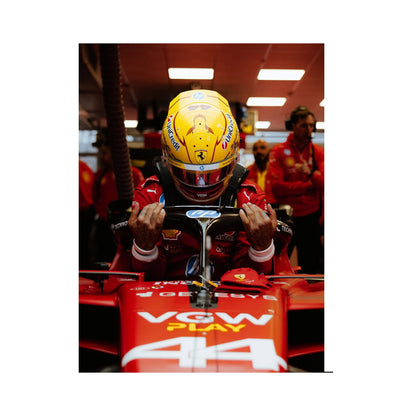 Lewis Hamilton Scuderia Ferrari Cockpit Poster