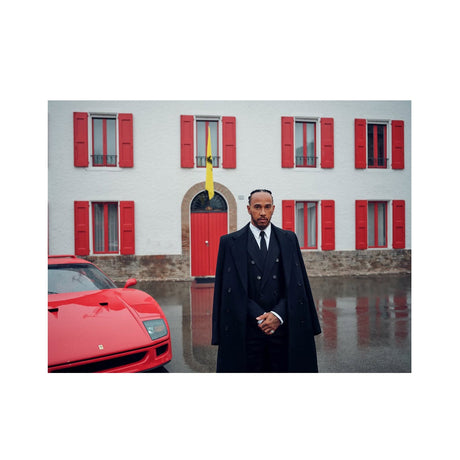 Lewis Hamilton Enzo Ferrari's House Poster