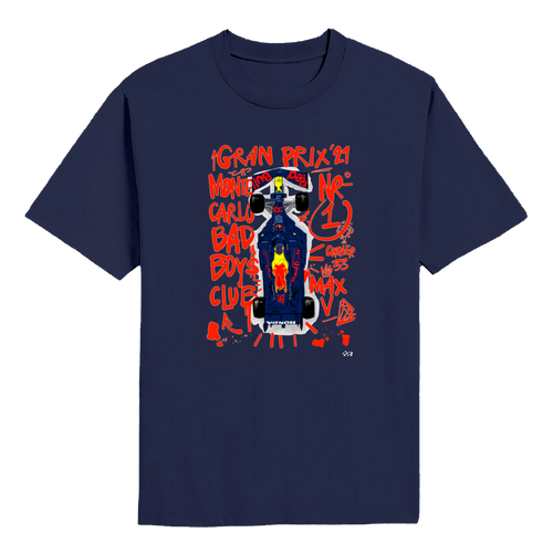 2021 Monaco GP Winner RBR Grafitti Art T-shirt