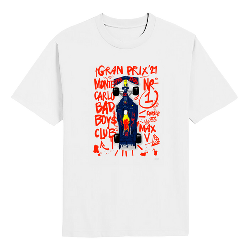 2021 Monaco GP Winner RBR Grafitti Art T-shirt