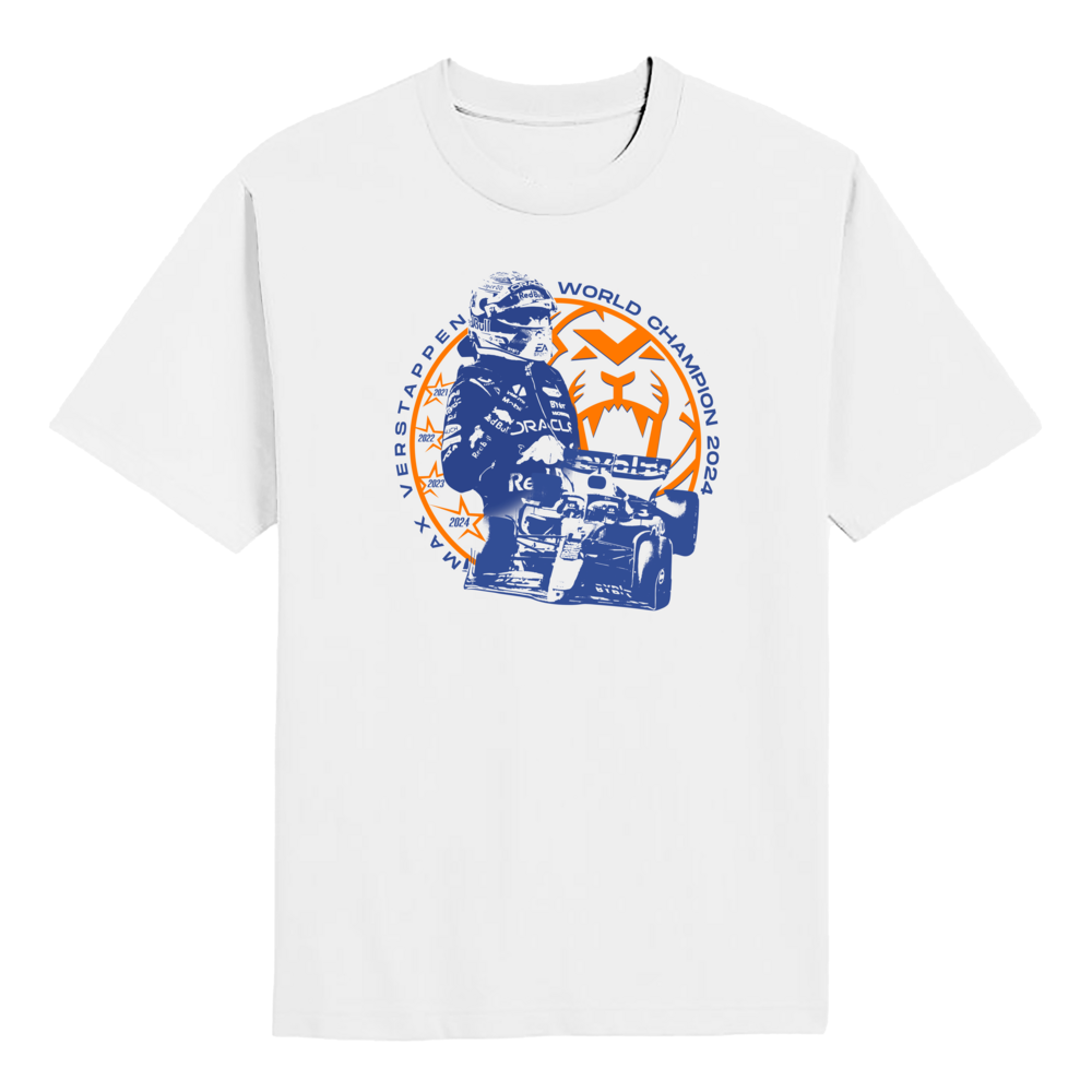 Max Verstappen Four-Time World Champion 2024 T-shirt