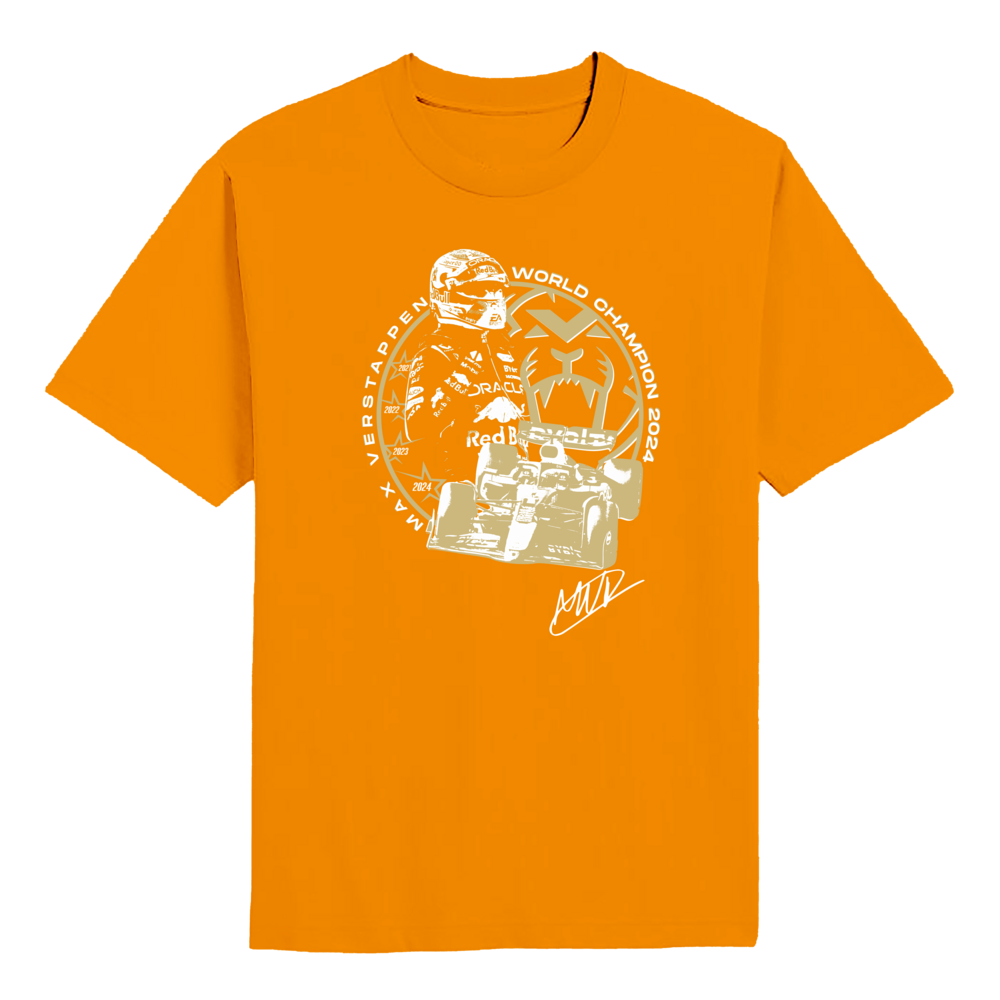 Max Verstappen Four-Time World Champion 2024 T-shirt
