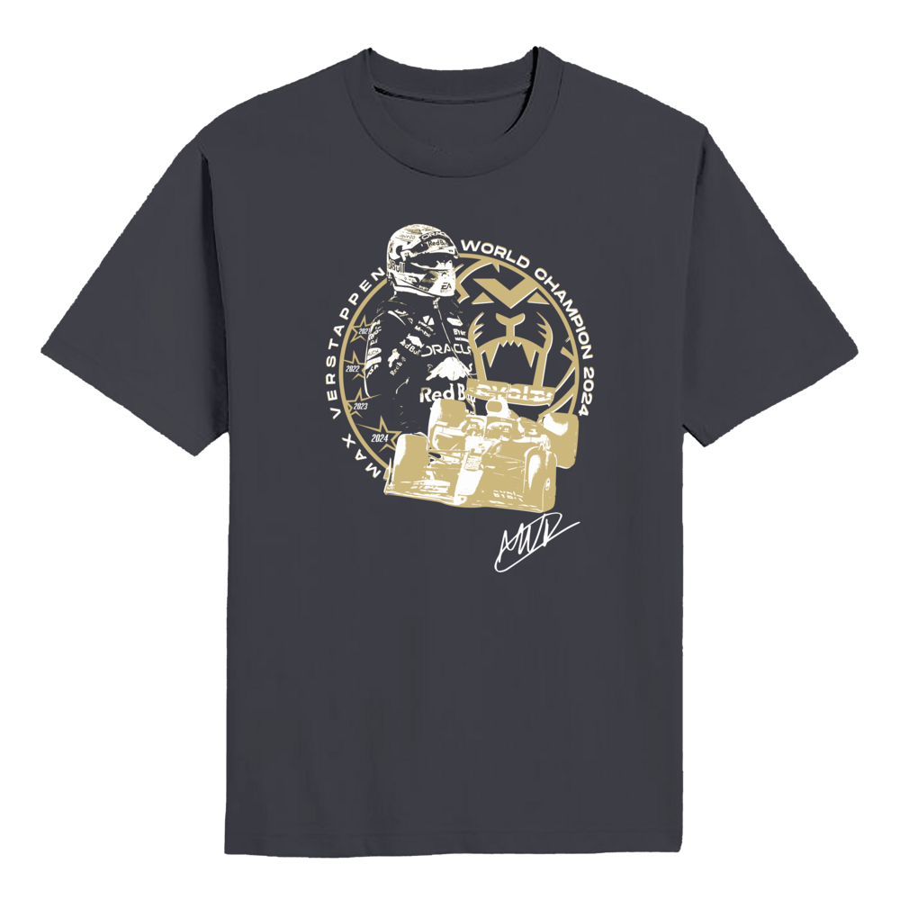 Max Verstappen Four-Time World Champion 2024 T-shirt