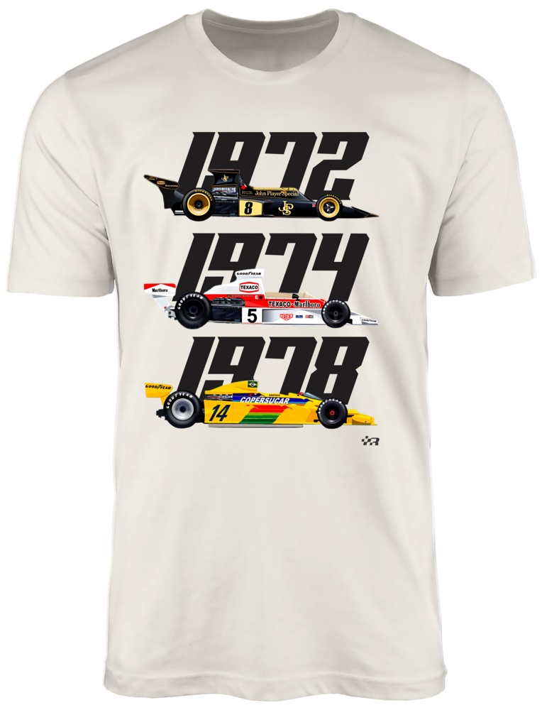 Emerson Fittipaldi 2-Team Formula 1 World Champion T-shirt