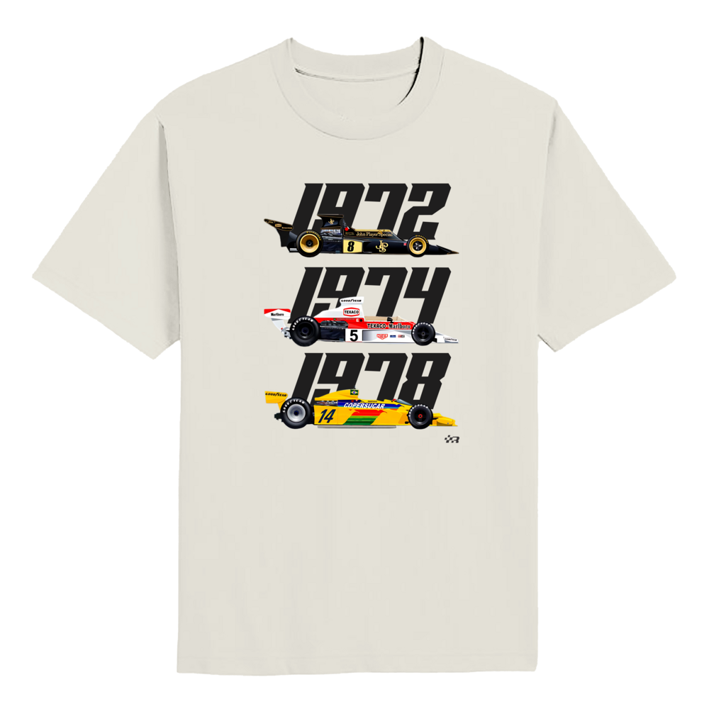 Emerson Fittipaldi 2-Team Formula 1 World Champion T-shirt